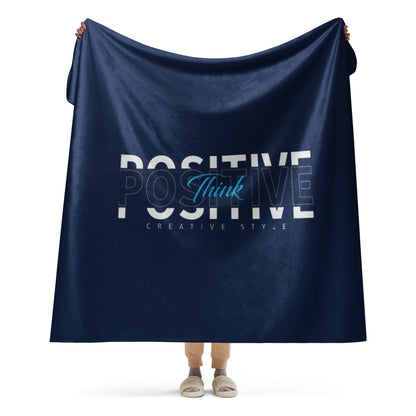 Think Positive Sherpa blanket