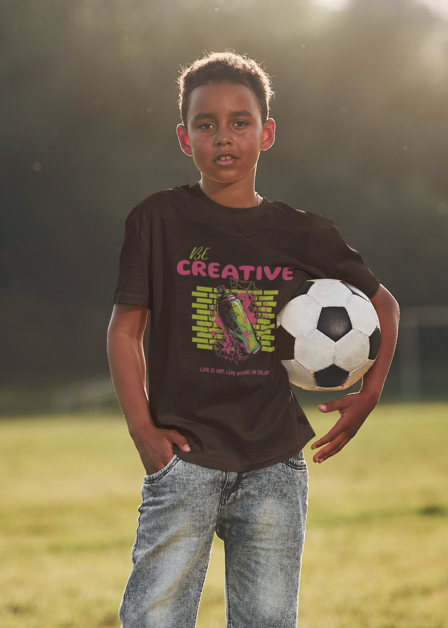 Be Creative Kids crew neck t-shirt