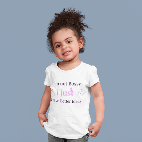 Bossy Organic cotton kids t-shirt (Girls)
