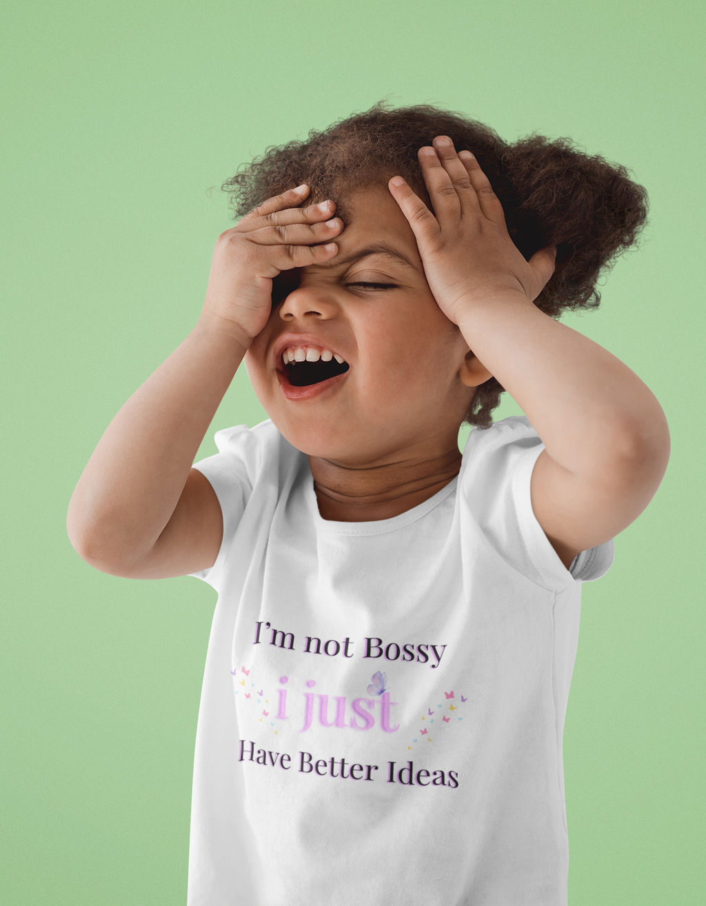 Bossy Organic cotton kids t-shirt (Girls)