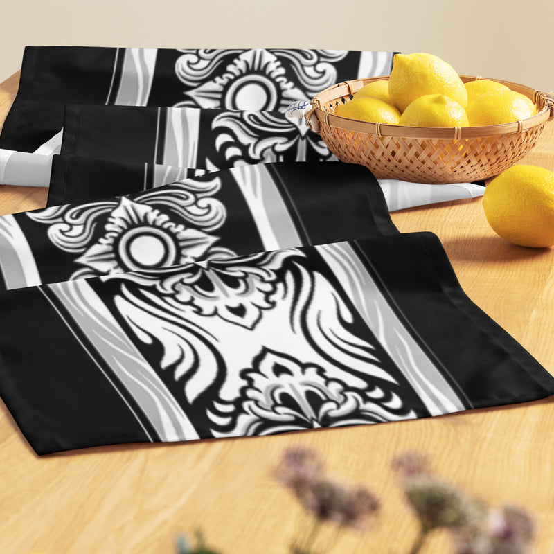 Beautiful Carved Print Table runner