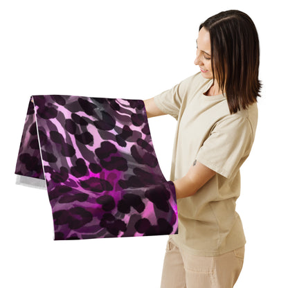 Purple Animal Print Table runner