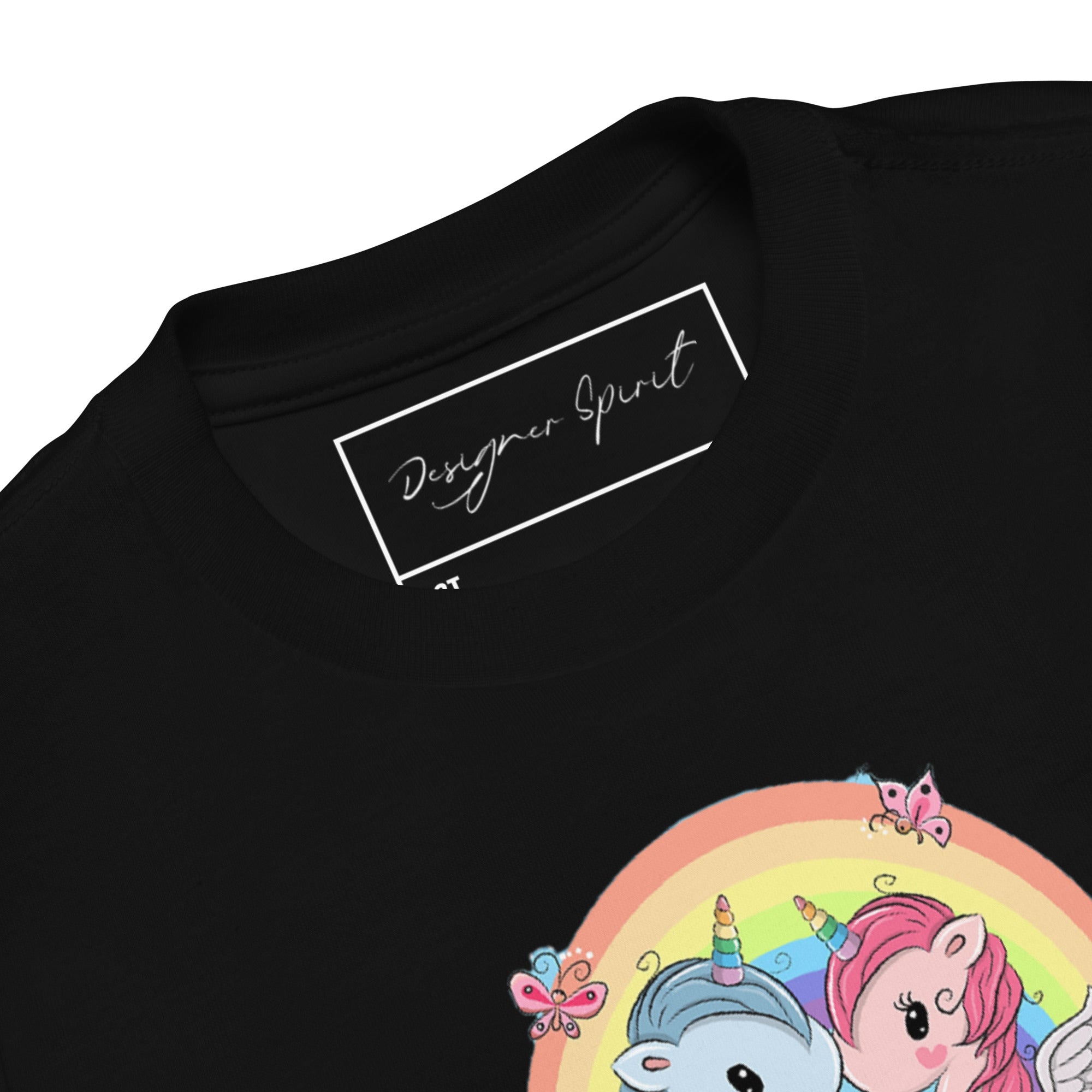 Rainbow Unicorn Toddler Short Sleeve Tee