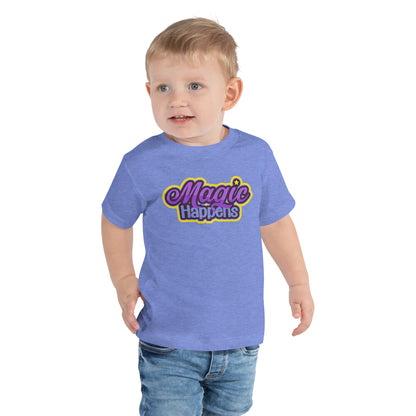 Magic Happens Toddler Short Sleeve Tee