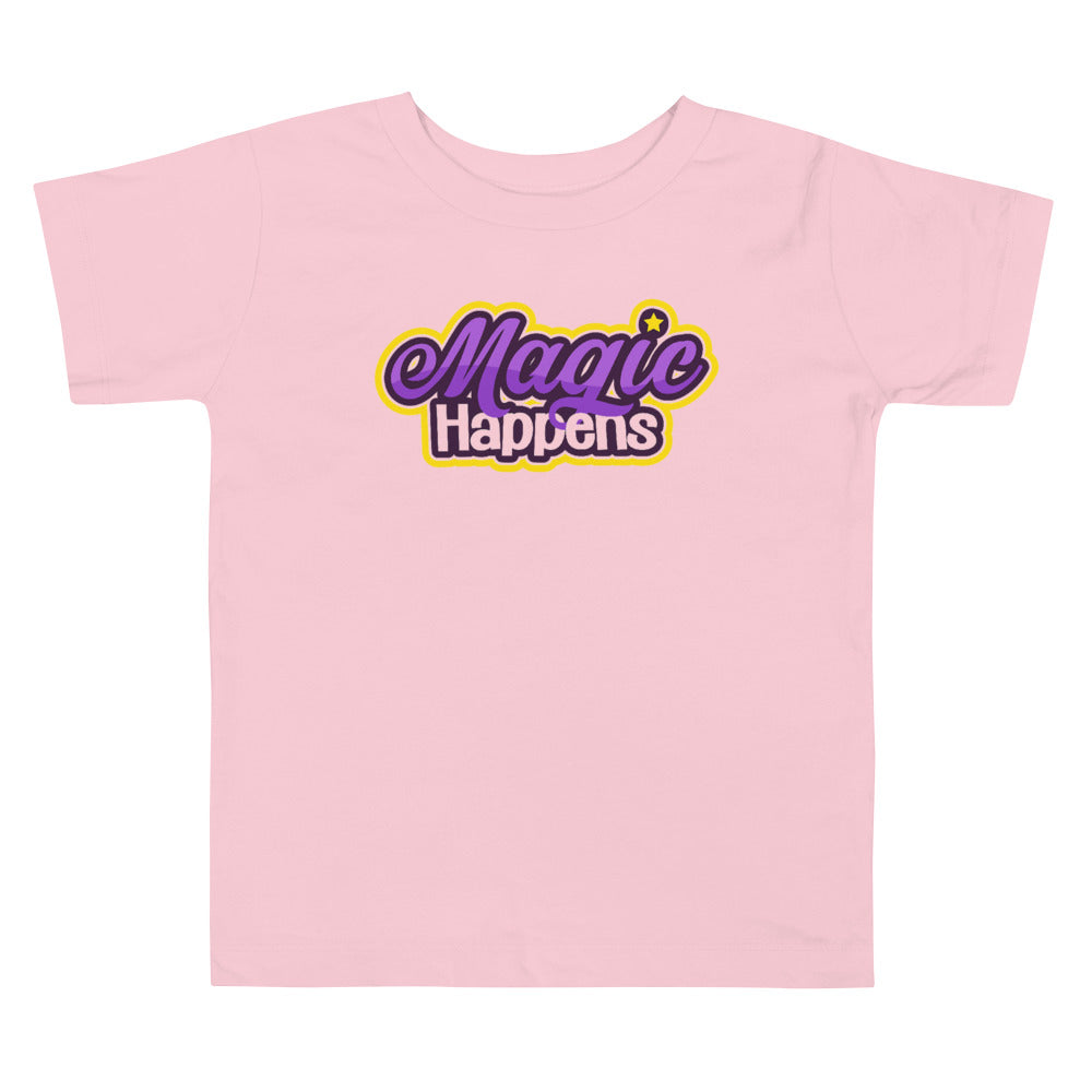 Magic Happens Toddler Short Sleeve Tee