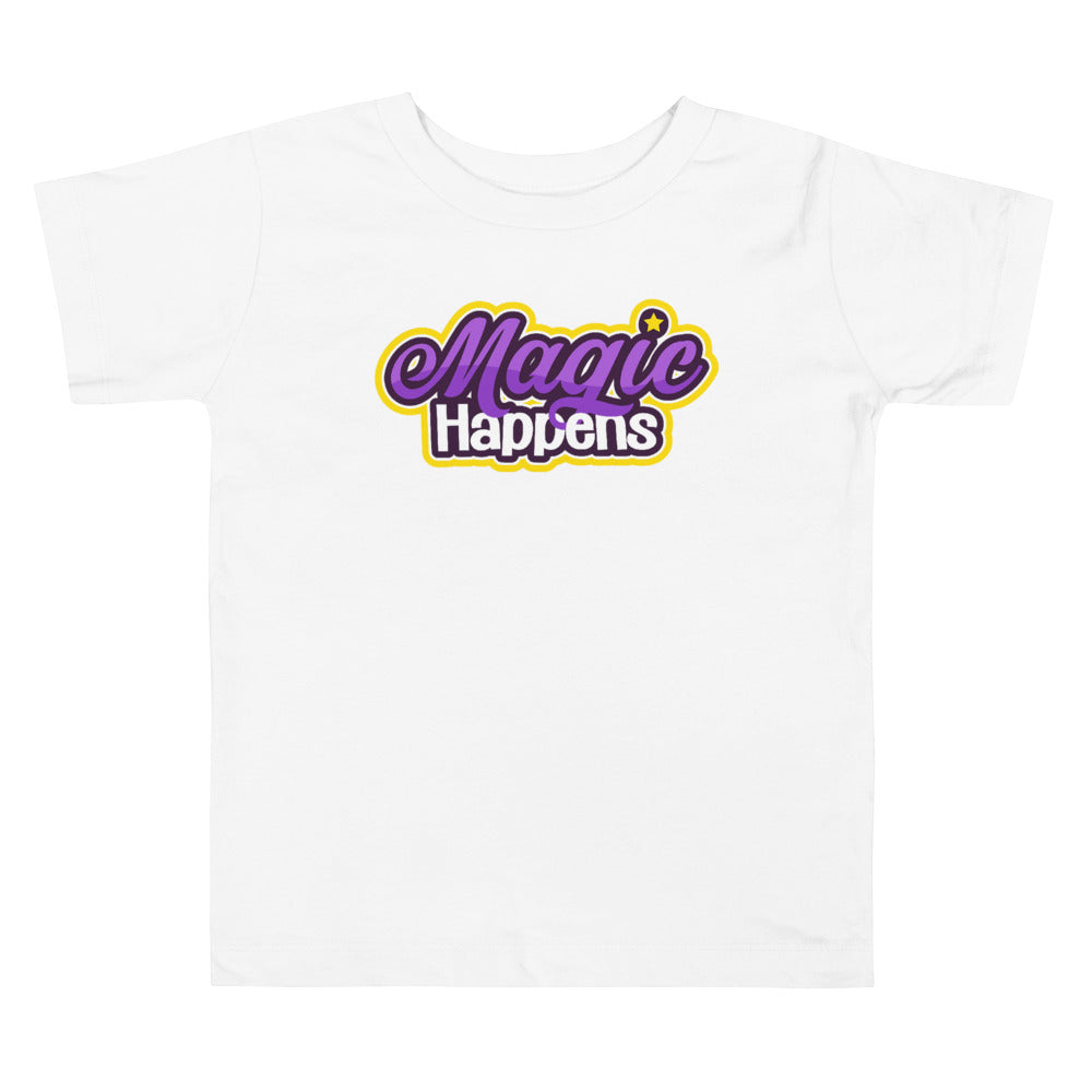 Magic Happens Toddler Short Sleeve Tee