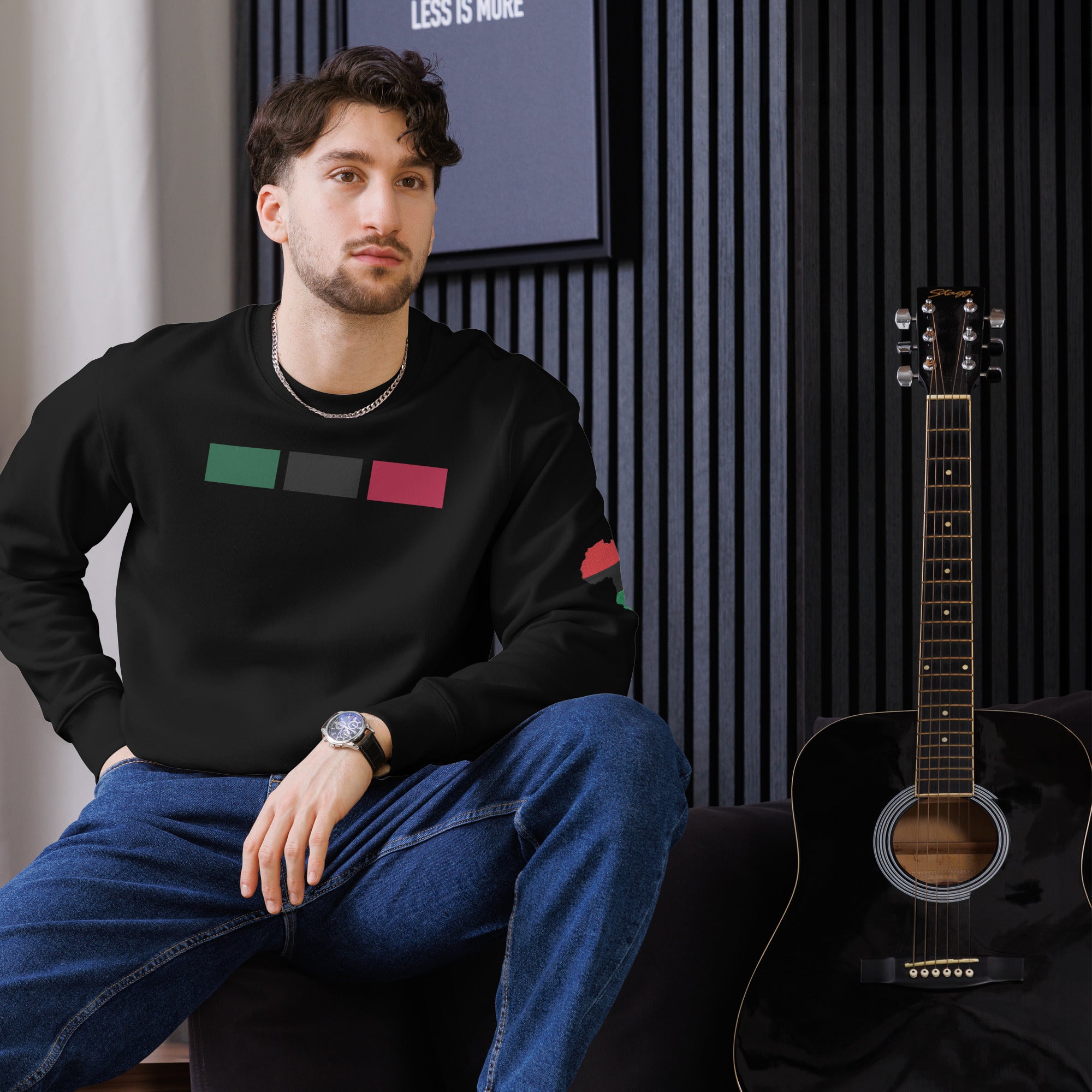 African Print Unisex eco sweatshirt