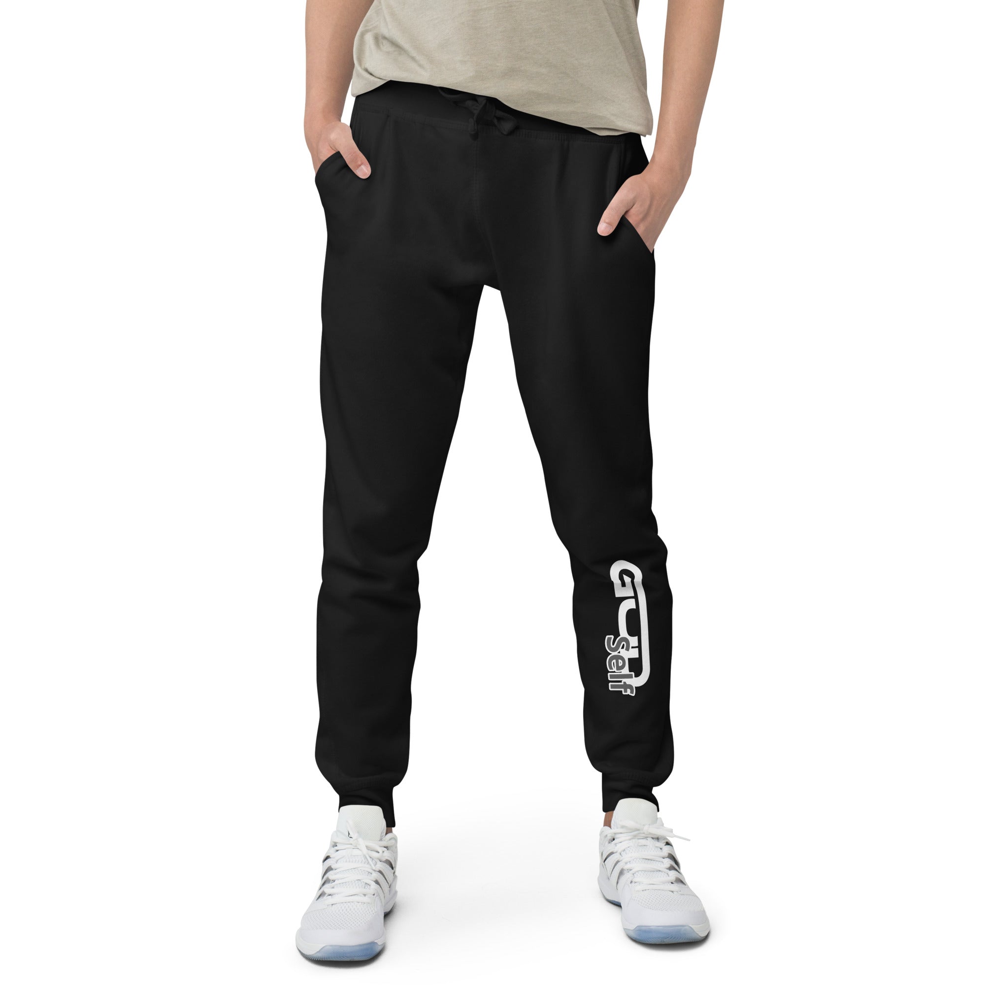 God Self fleece sweatpants