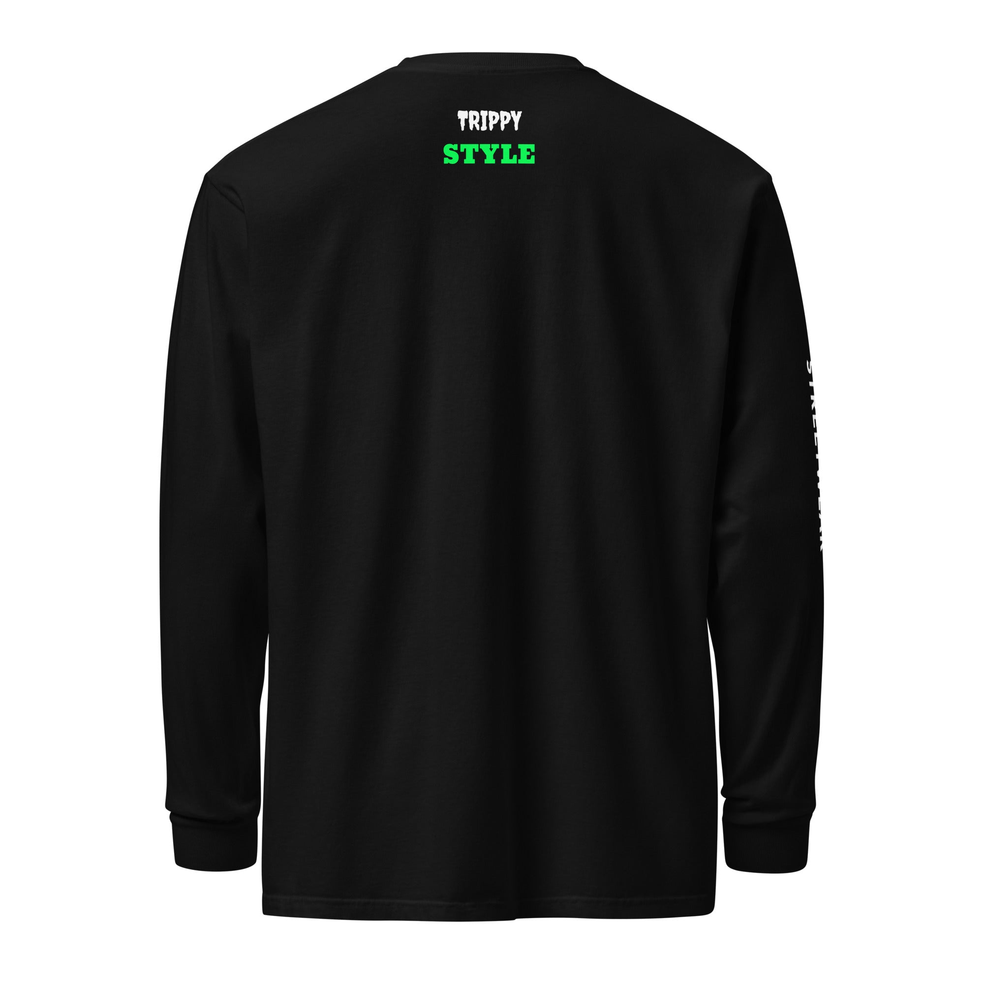 Trippy Style Garment-dyed heavyweight long-sleeve shirt