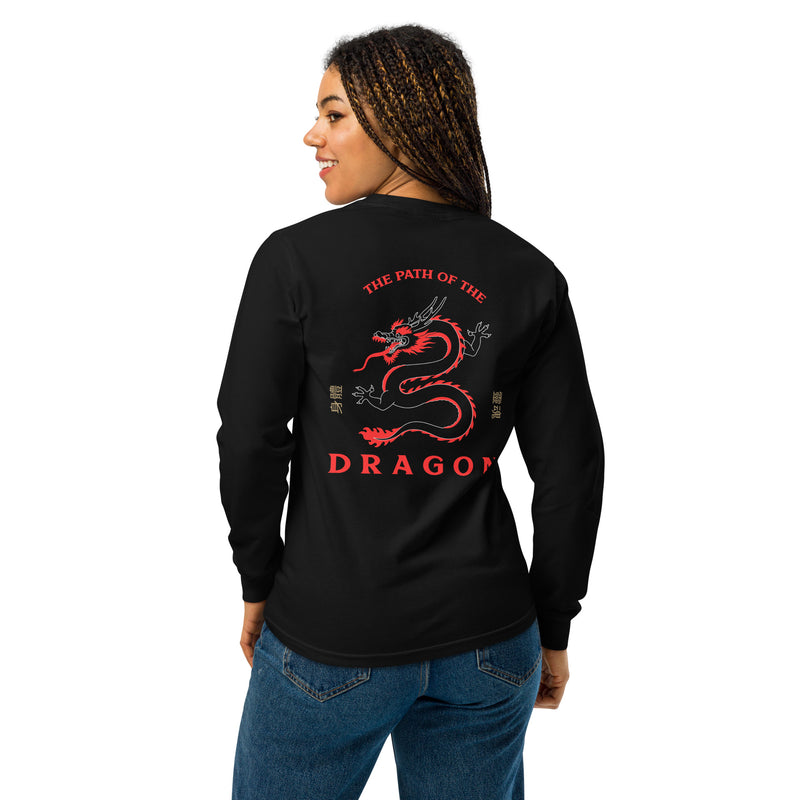 Path of the Dragon Garment-dyed heavyweight long-sleeve shirt