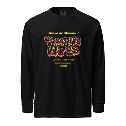 Positive Vibes Garment-dyed heavyweight long-sleeve shirt