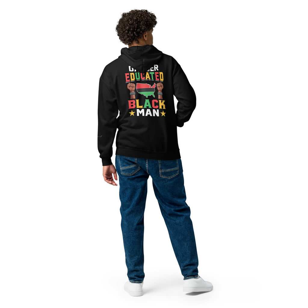 Educated Black Man Heavy Blend Zip Hoodie