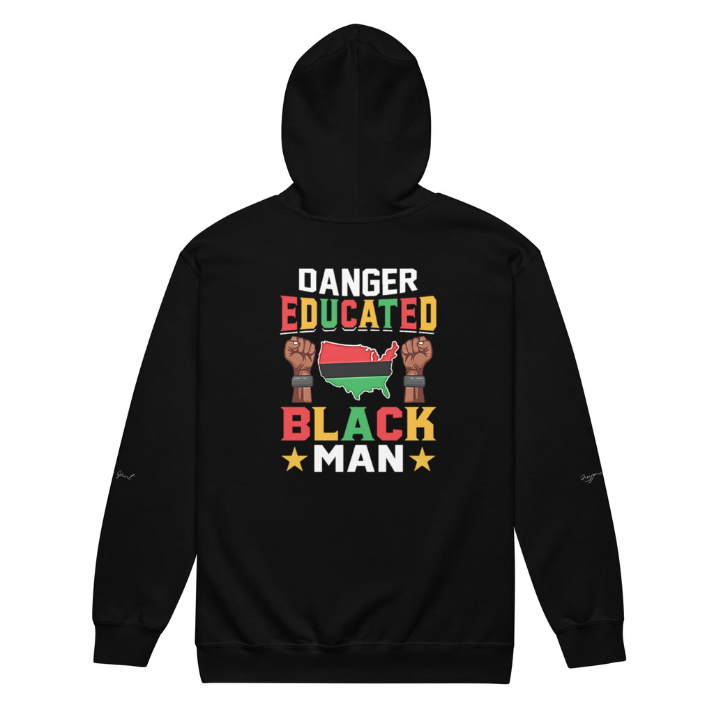 Educated Black Man Heavy Blend Zip Hoodie
