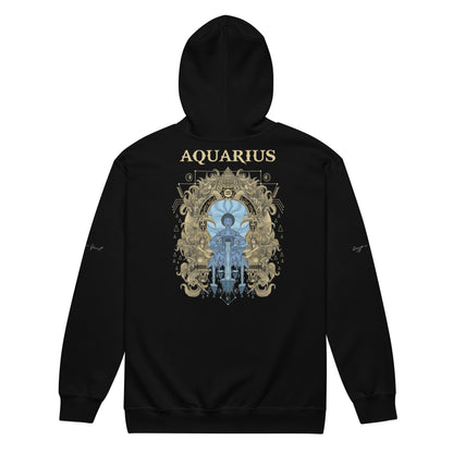 Aquarius Heavy Blend Unisex Zip Hoodie