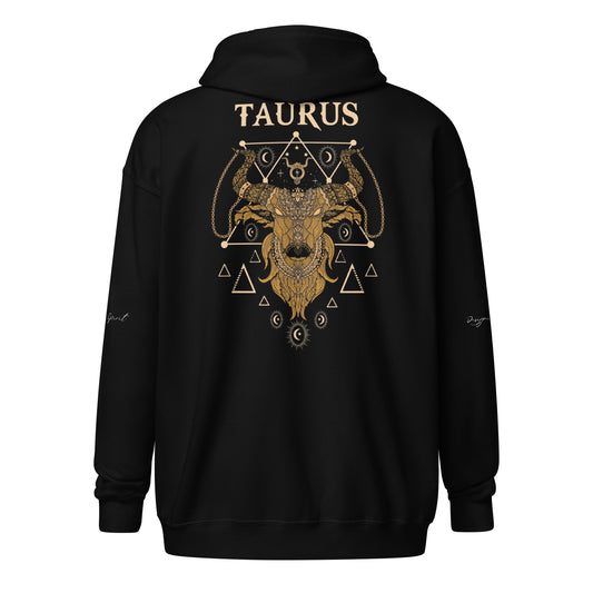 Taurus Heavy Blend Zip Unisex Hoodie