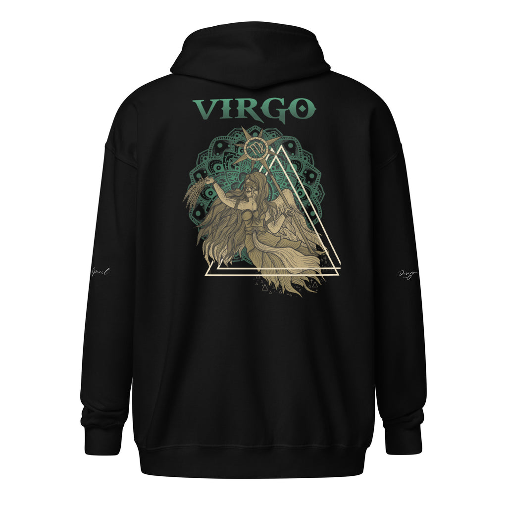 Virgo Heavy Blend Zip Unisex Hoodie