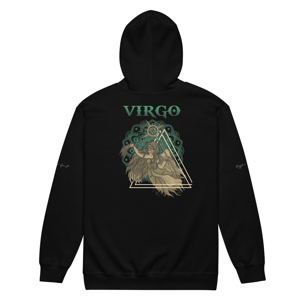Virgo Heavy Blend Zip Unisex Hoodie