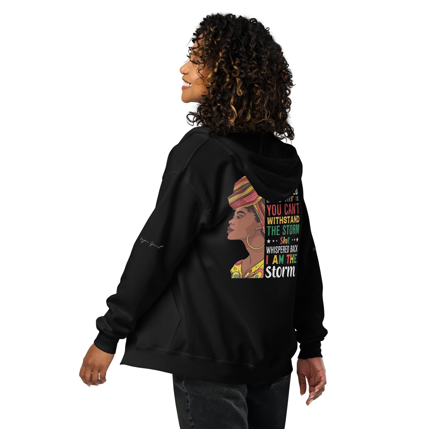 I Am the Storm heavy blend zip hoodie