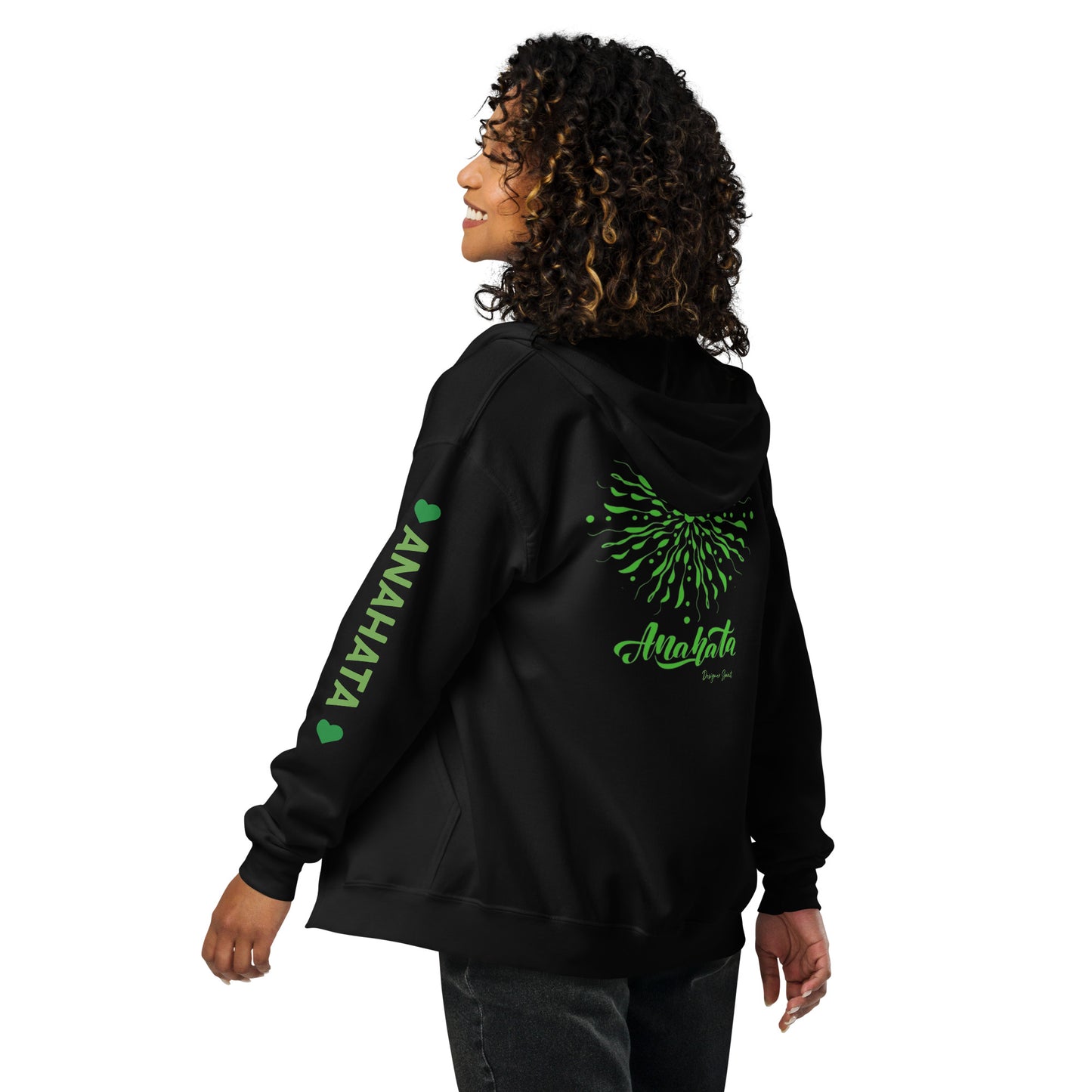 Anahata Heart Chakra heavy blend zip hoodie