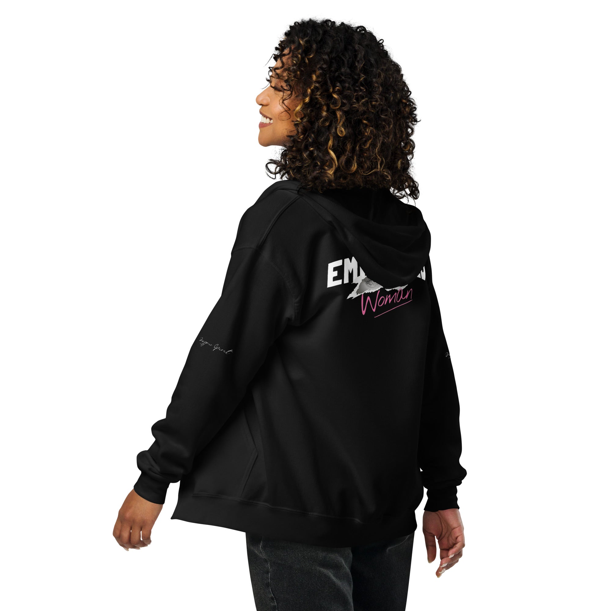 Empowered Woman heavy blend zip hoodie