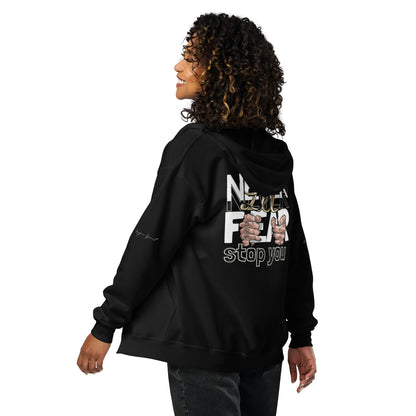 Never Let Fear Stop You Unisex heavy blend zip hoodie