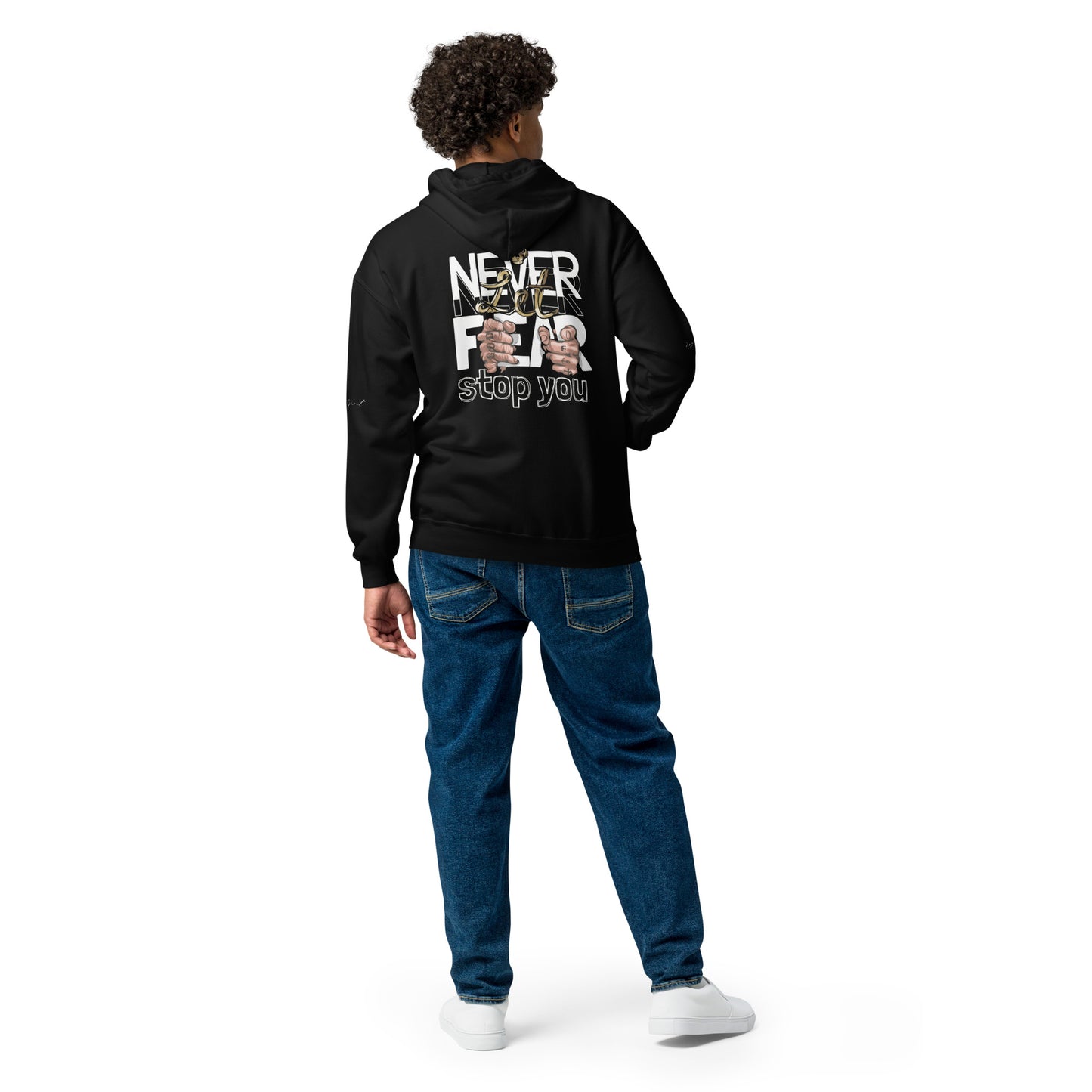 Never Let Fear Stop You Unisex heavy blend zip hoodie