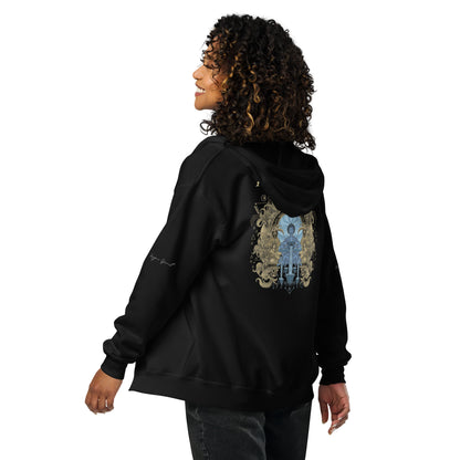 Aquarius Heavy Blend Unisex Zip Hoodie