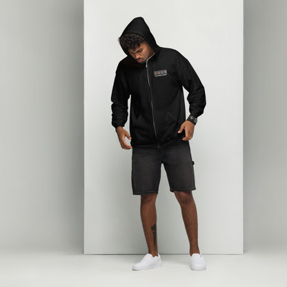 Black The Prime Element Heavy Blend Zip Hoodie