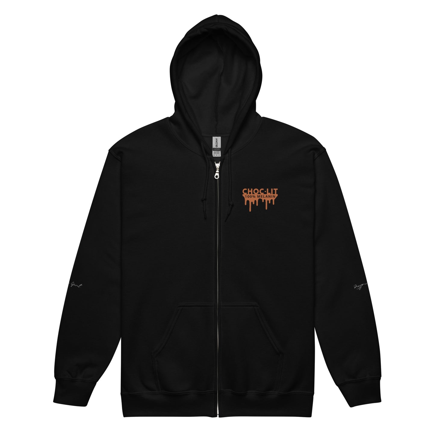 Choc - Lit Heavy Blend Zip Hoodie