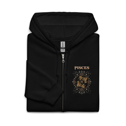 Pisces Heavy Blend Zip Unisex Hoodie