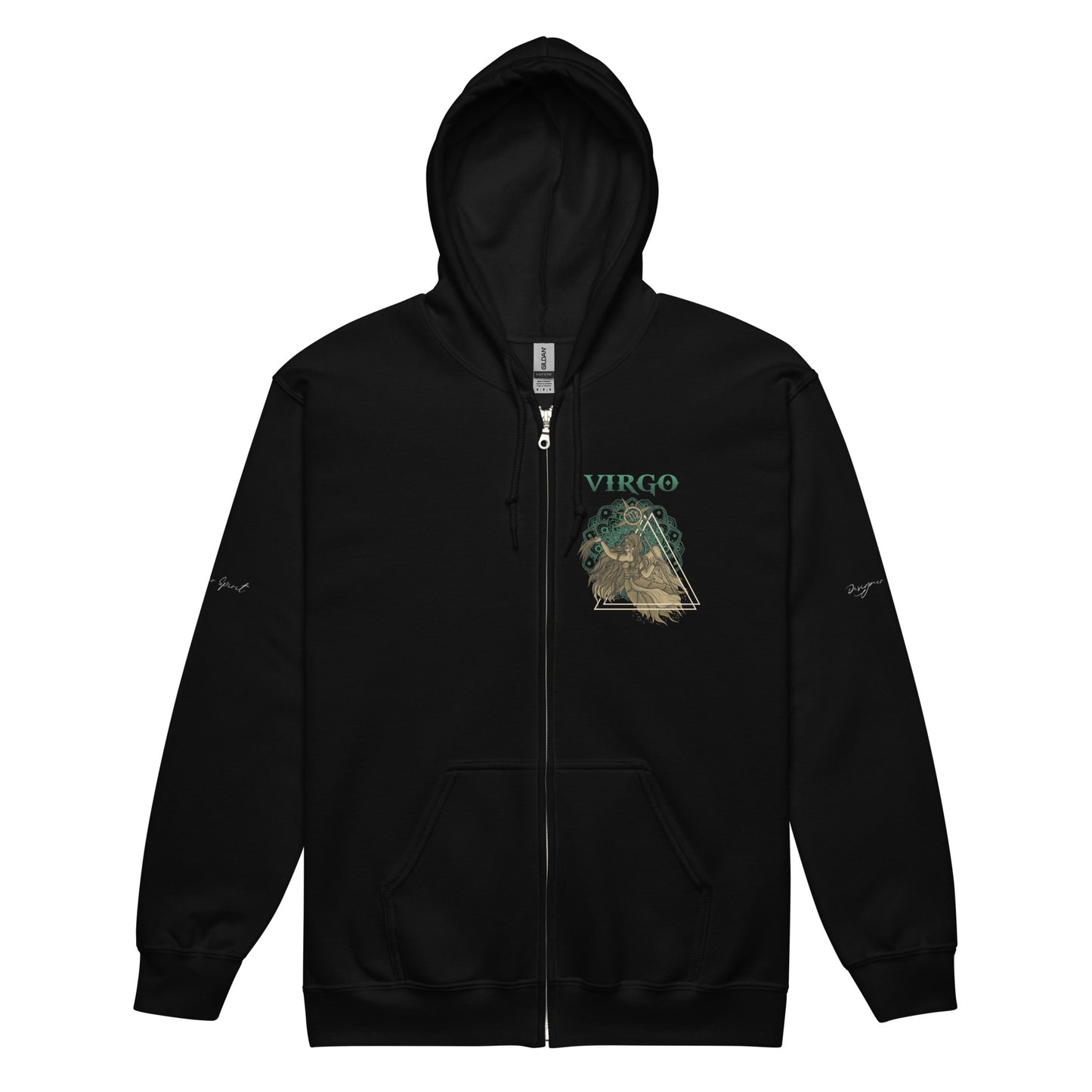 Virgo Heavy Blend Zip Unisex Hoodie