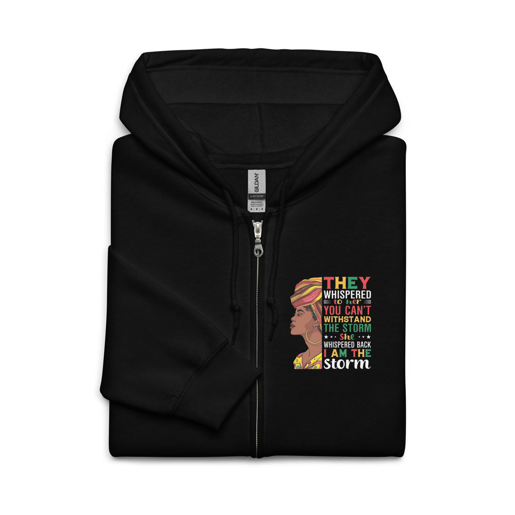 I Am the Storm heavy blend zip hoodie