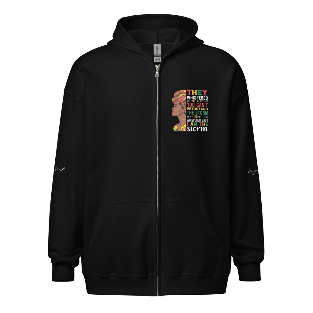 I Am the Storm heavy blend zip hoodie