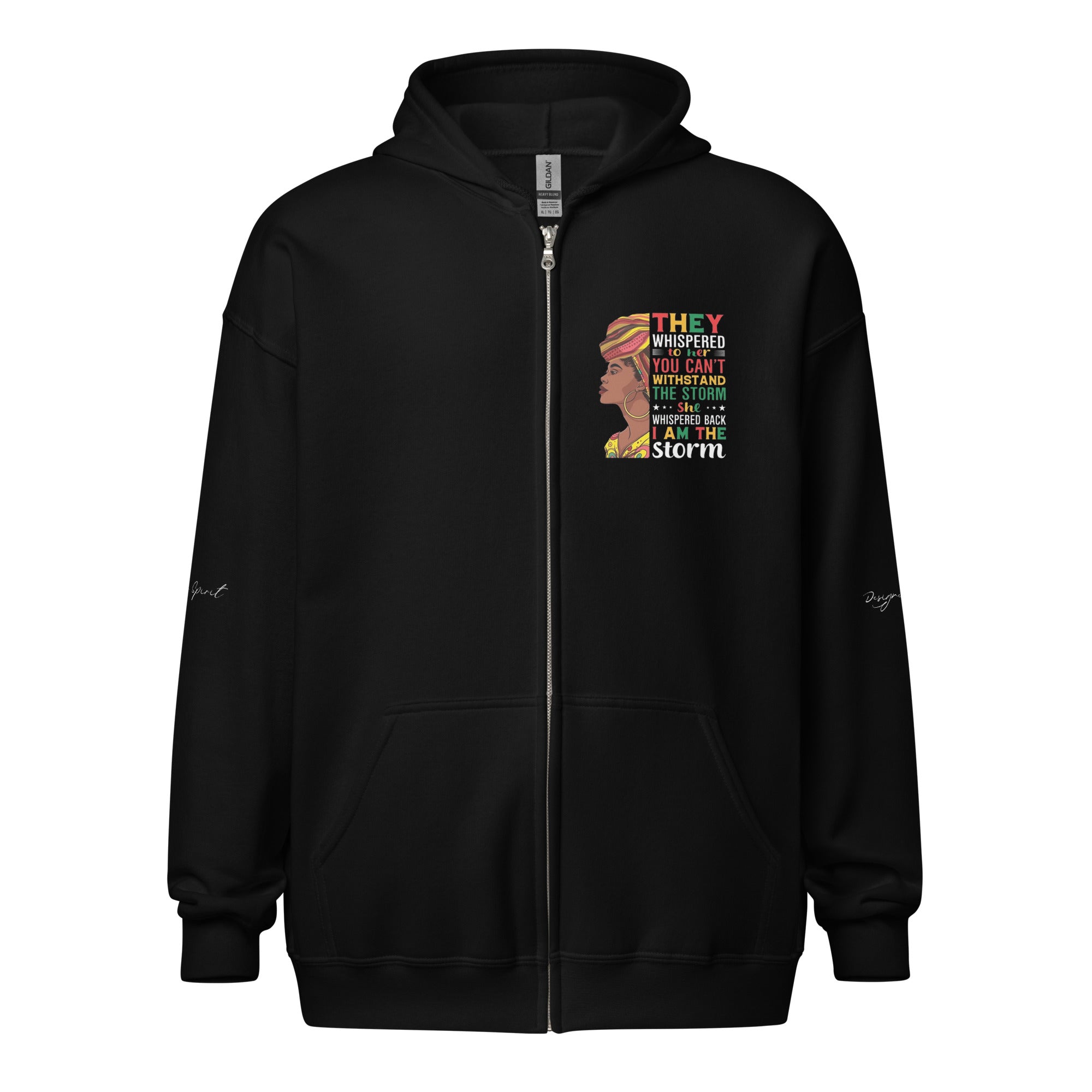 I Am the Storm heavy blend zip hoodie