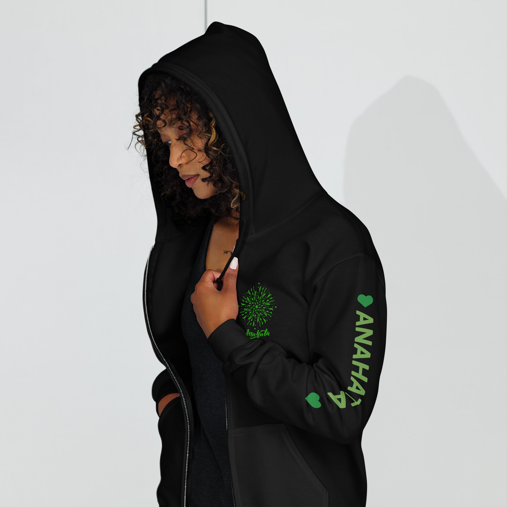 Anahata Heart Chakra heavy blend zip hoodie