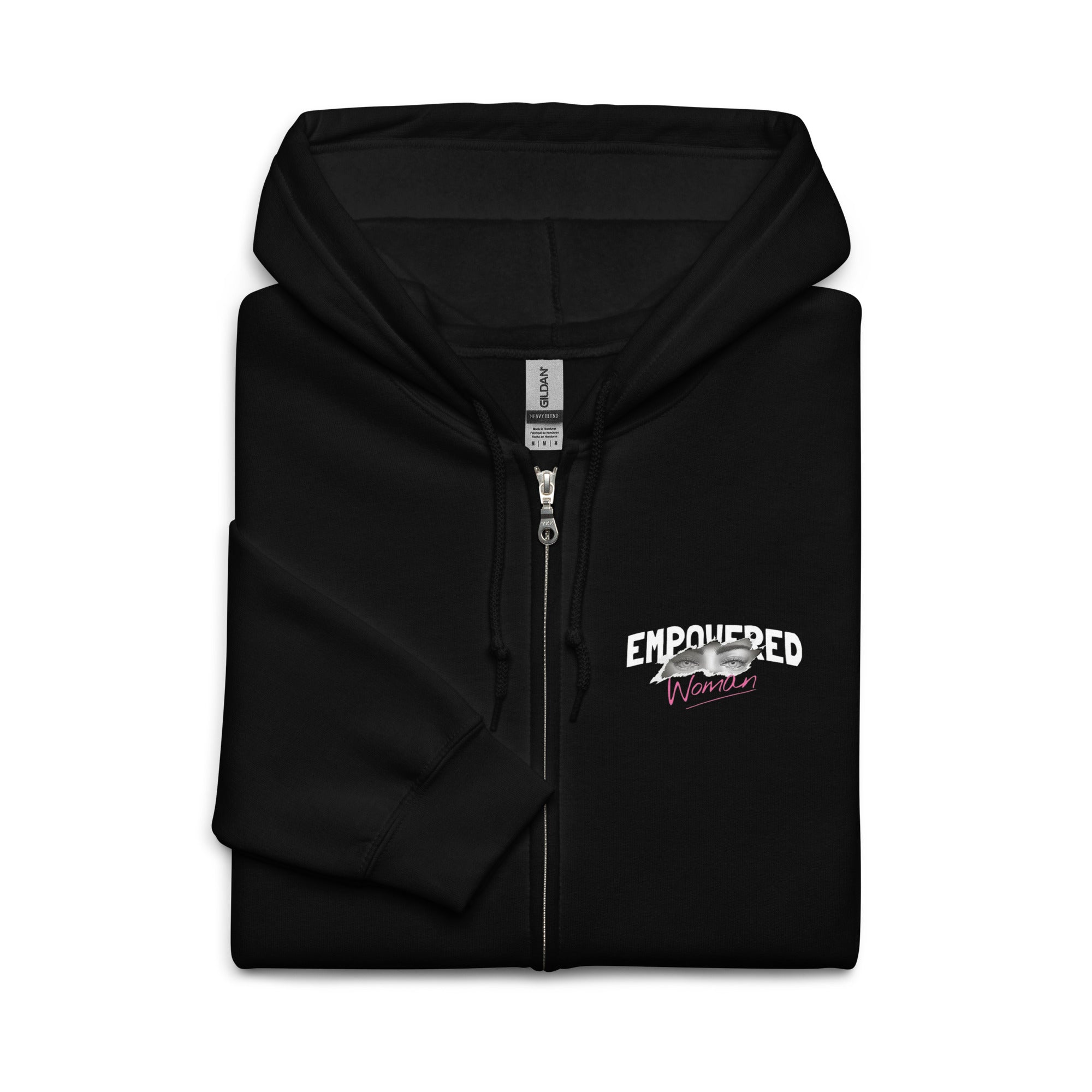 Empowered Woman heavy blend zip hoodie