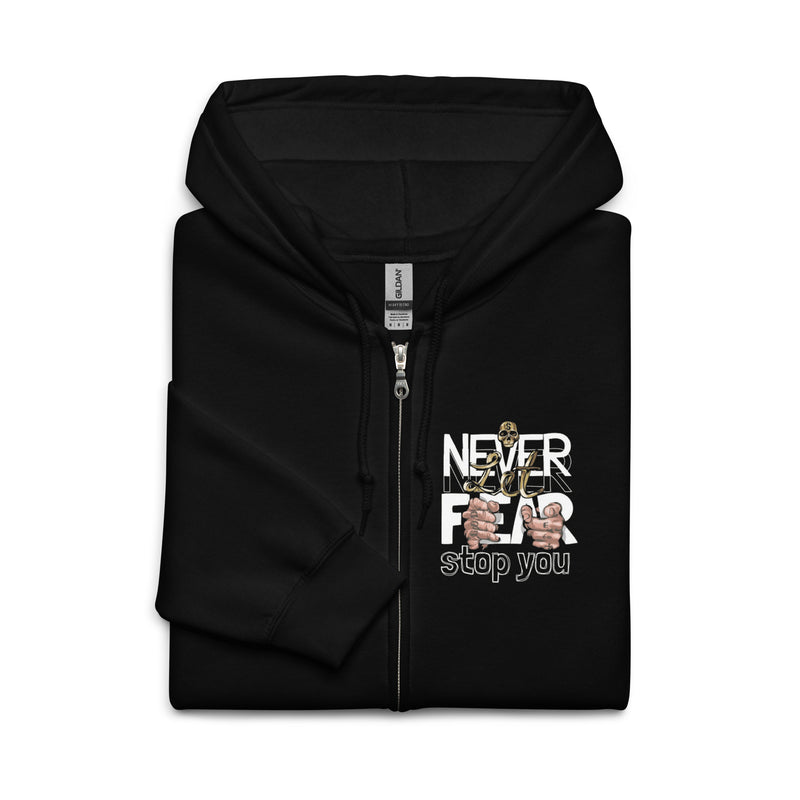 Never Let Fear Stop You Unisex heavy blend zip hoodie