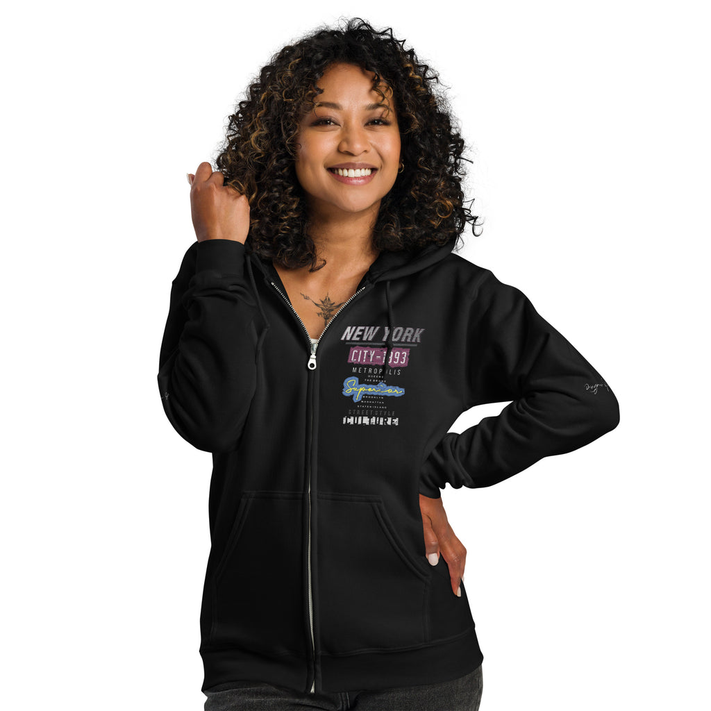 New York Streetwear Culture Unisex heavy blend zip hoodie