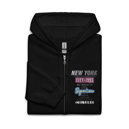 New York Streetwear Culture Unisex heavy blend zip hoodie