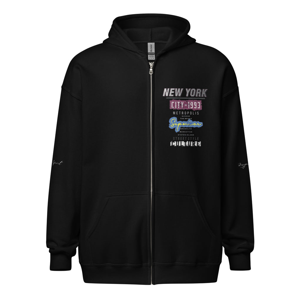 New York Streetwear Culture Unisex heavy blend zip hoodie