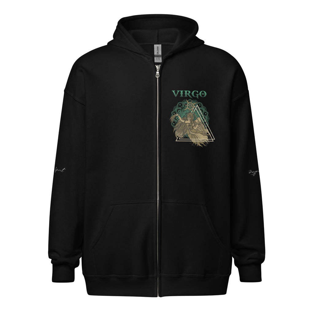 Virgo Heavy Blend Zip Unisex Hoodie