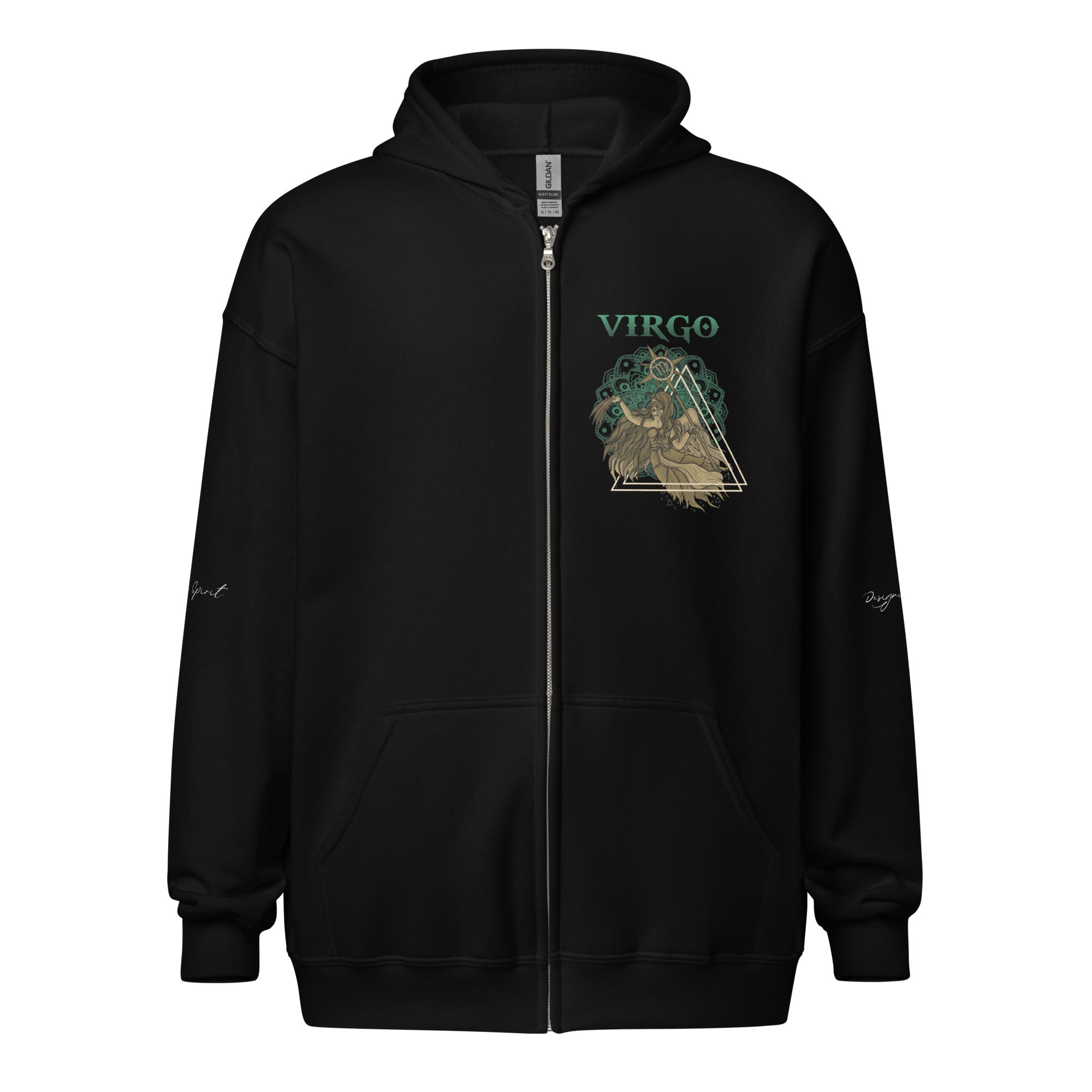 Virgo Heavy Blend Zip Unisex Hoodie