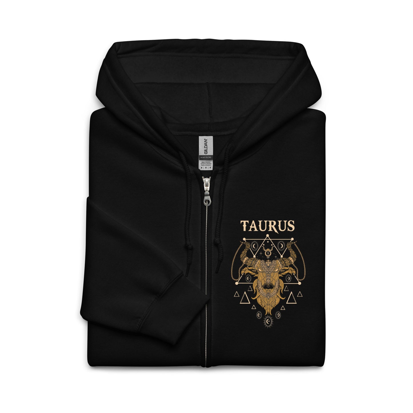 Taurus Heavy Blend Zip Unisex Hoodie