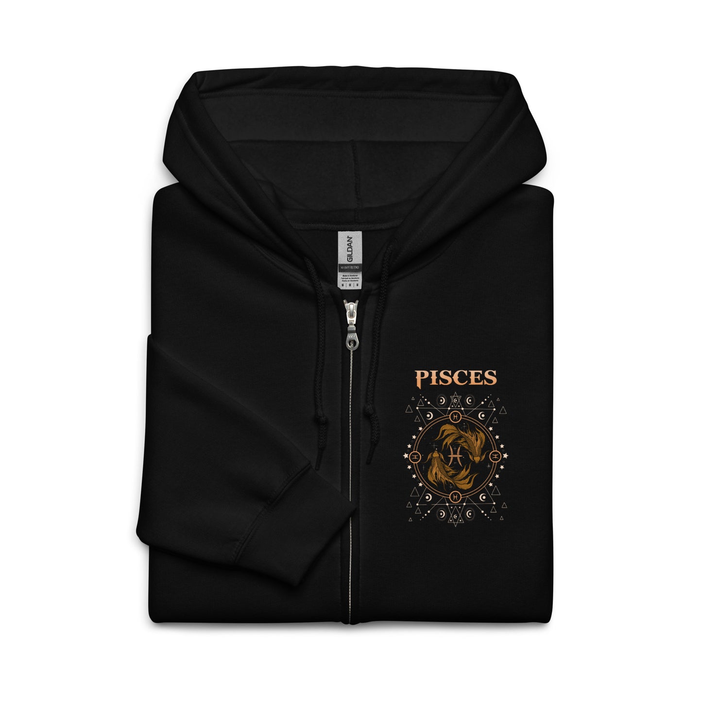 Pisces Heavy Blend Zip Unisex Hoodie