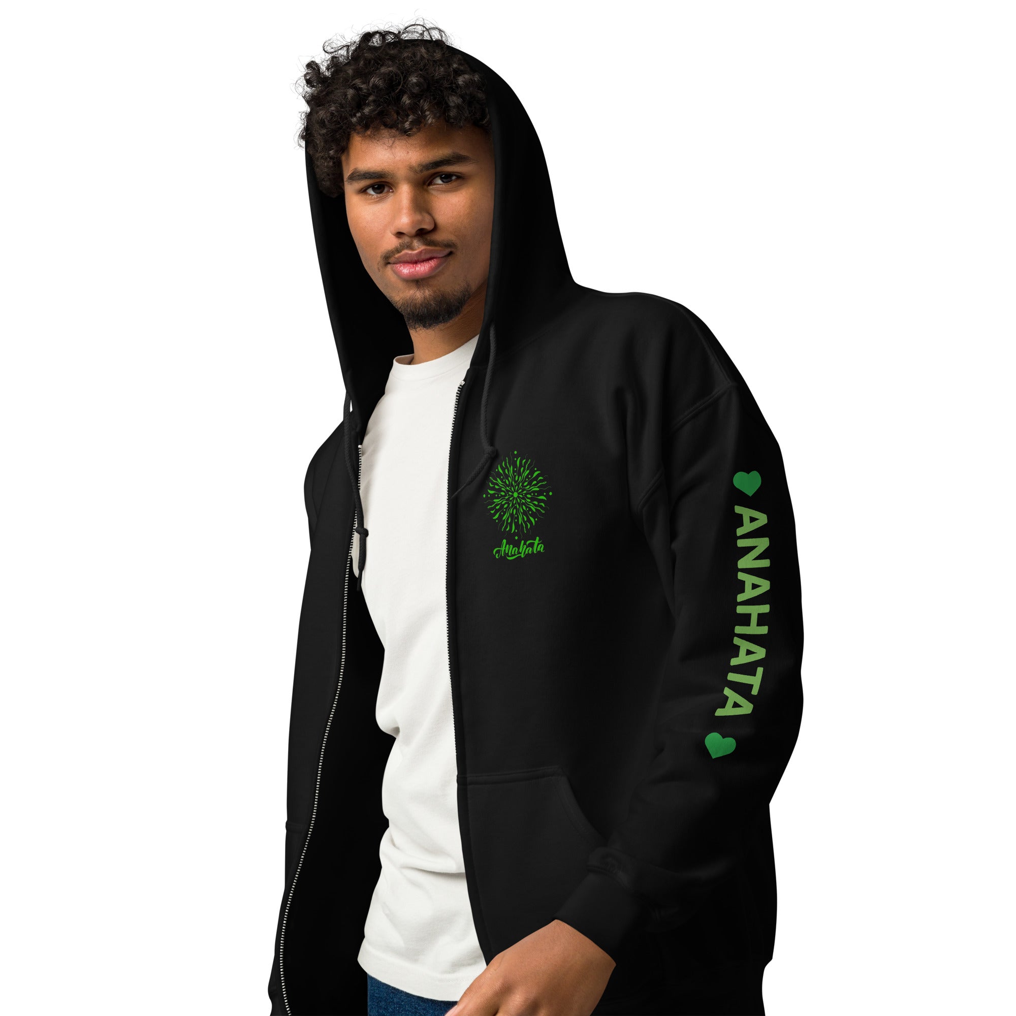 Anahata Heart Chakra heavy blend zip hoodie