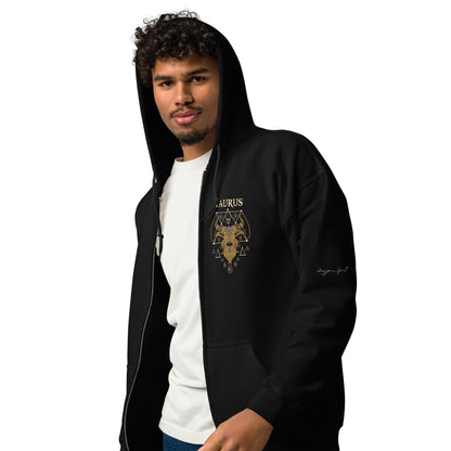 Taurus Heavy Blend Zip Unisex Hoodie