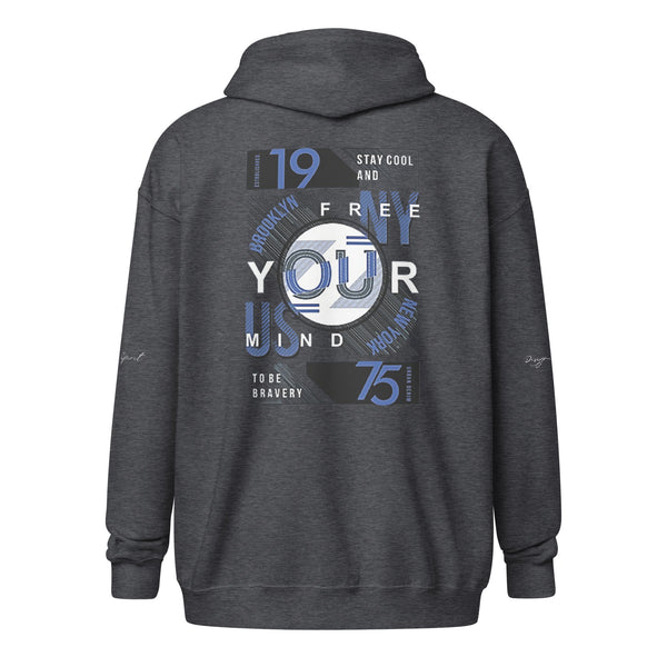 Free Your Mind Unisex heavy blend zip hoodie