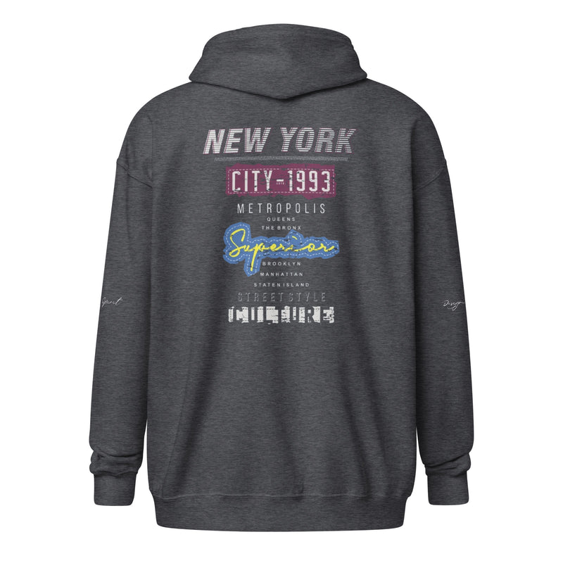 New York Streetwear Culture Unisex heavy blend zip hoodie