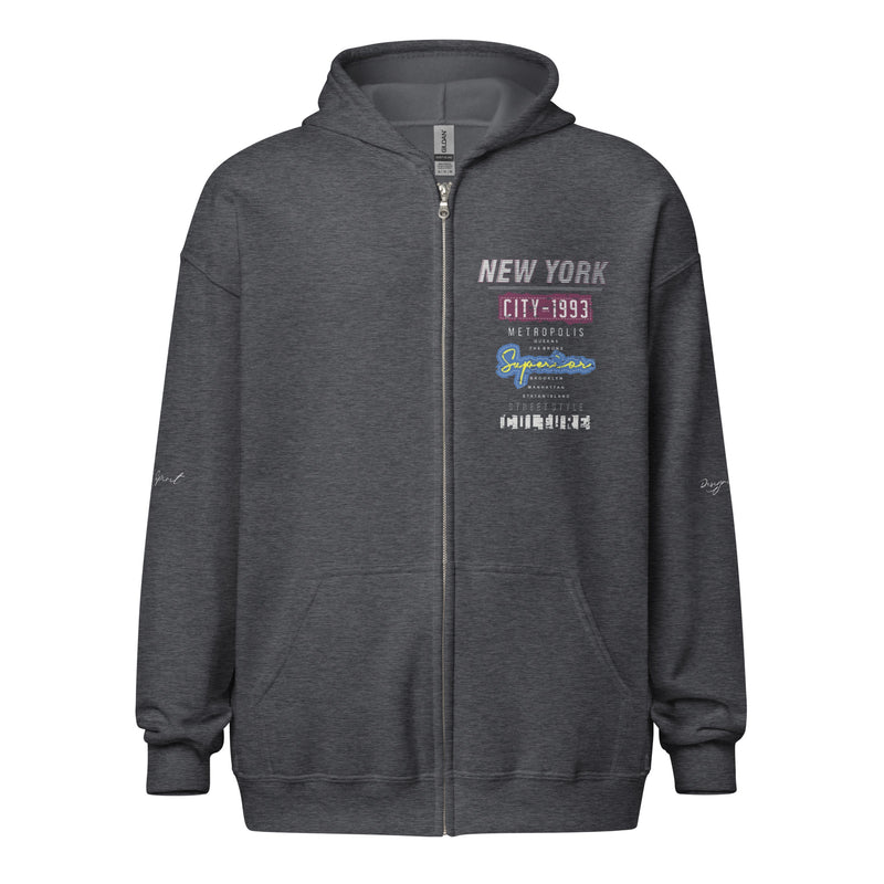 New York Streetwear Culture Unisex heavy blend zip hoodie