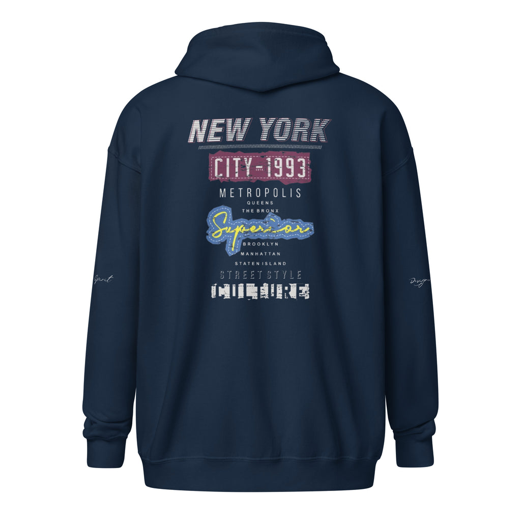 New York Streetwear Culture Unisex heavy blend zip hoodie